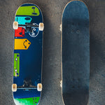 komplet plavi skateboard